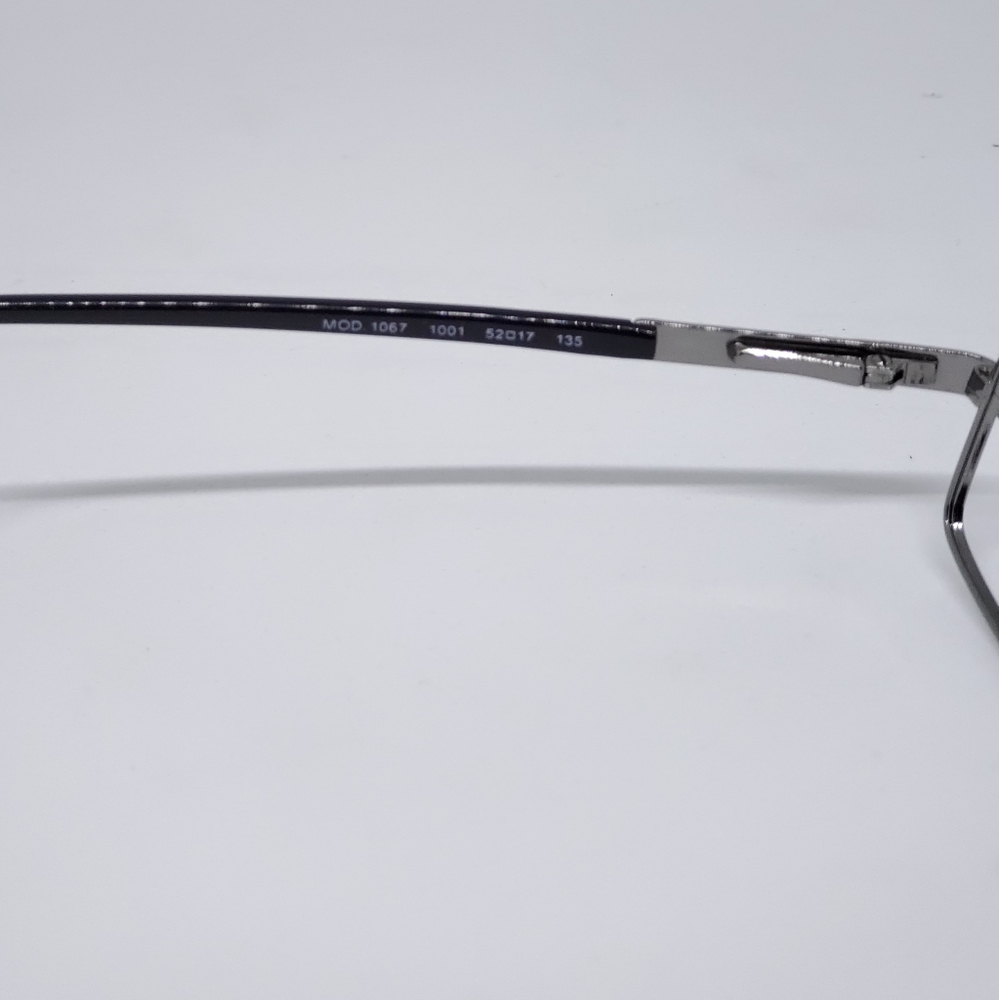 Versace Gunmetal Rectangular Eyeglass Frames - image 6